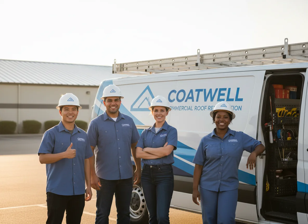 Commercial roof coating company in Andreas, PA