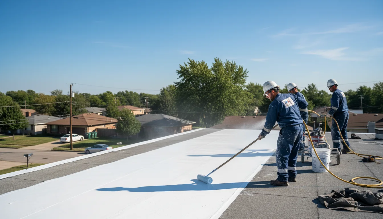 Commercial roof coating in Andreas, PA near me